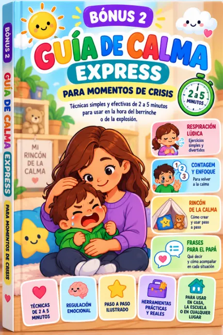 Mockup do bônus Guia de Calma Express